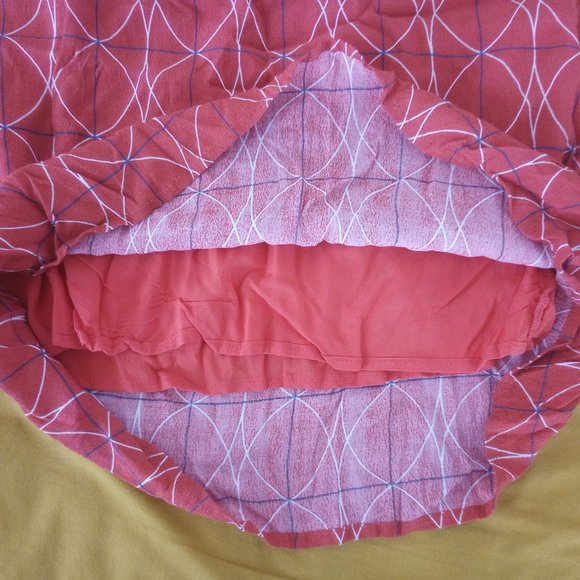 Nice Things Mini- Orange dress with geometric patterns size 10 - Picture 4 of 6